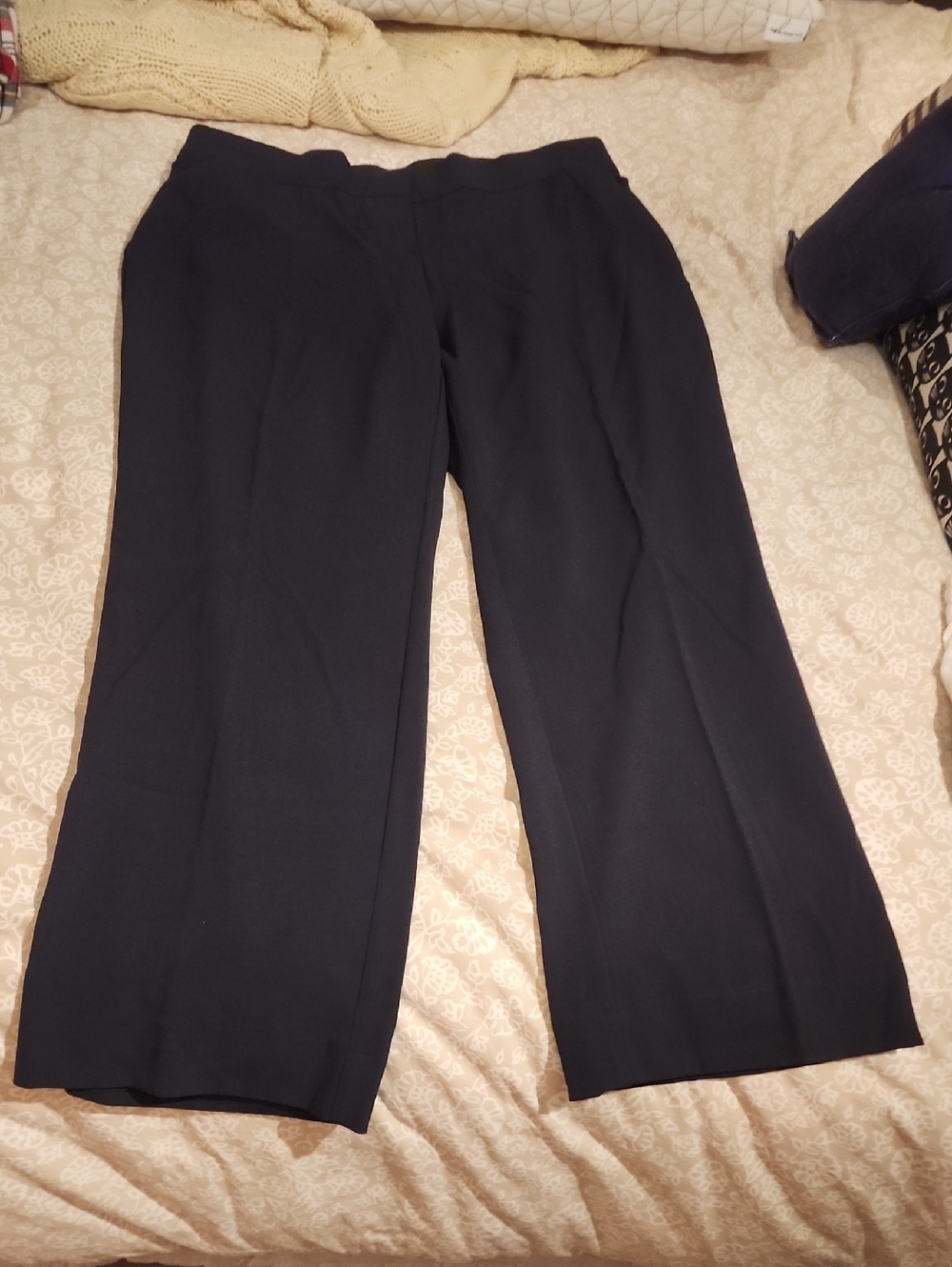 croft & barrow Black Wide-Leg Dress Pants